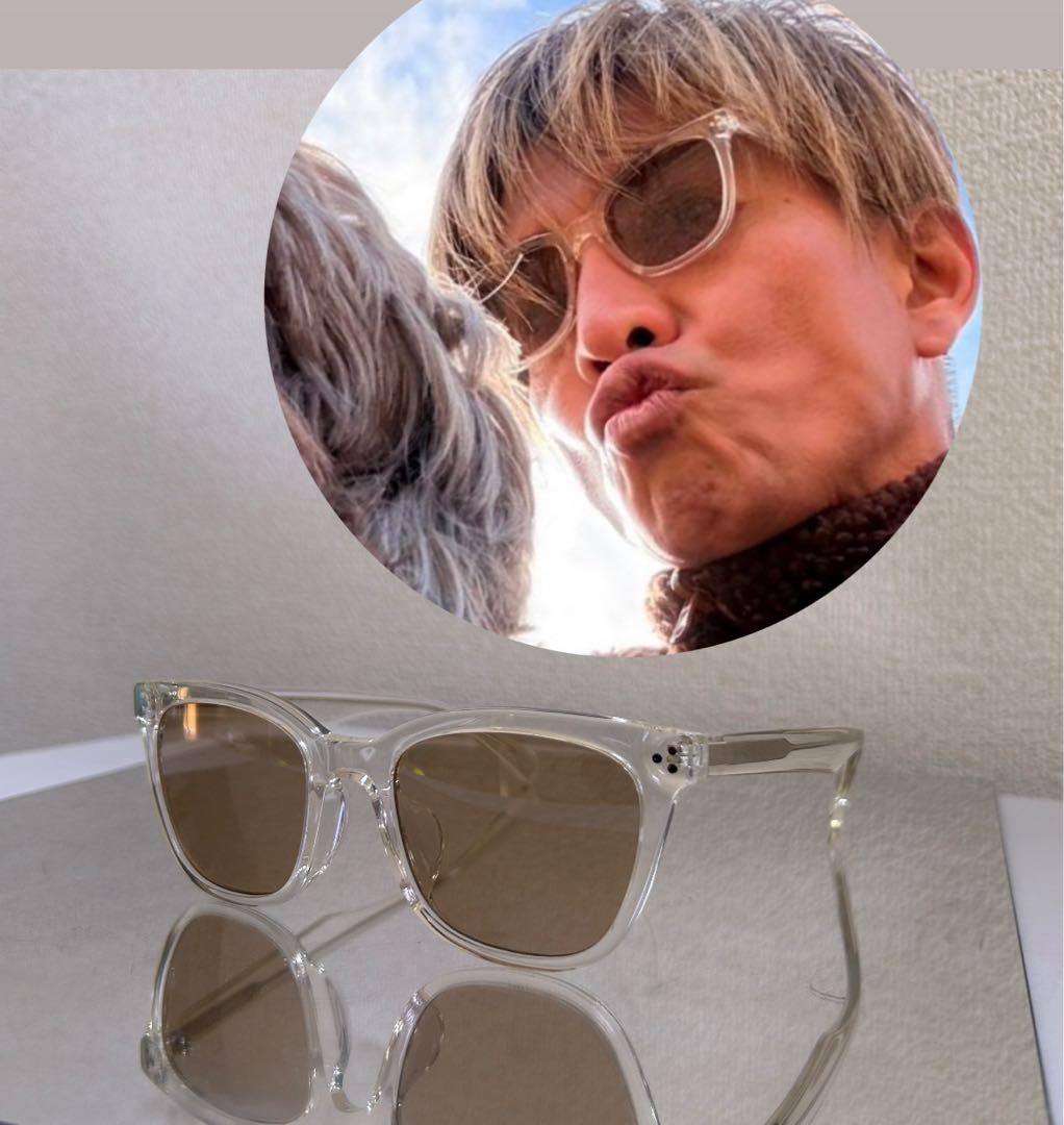 遅咲きの人気モデル！木村拓哉　owndays サングラス　クリアグレーフレーム