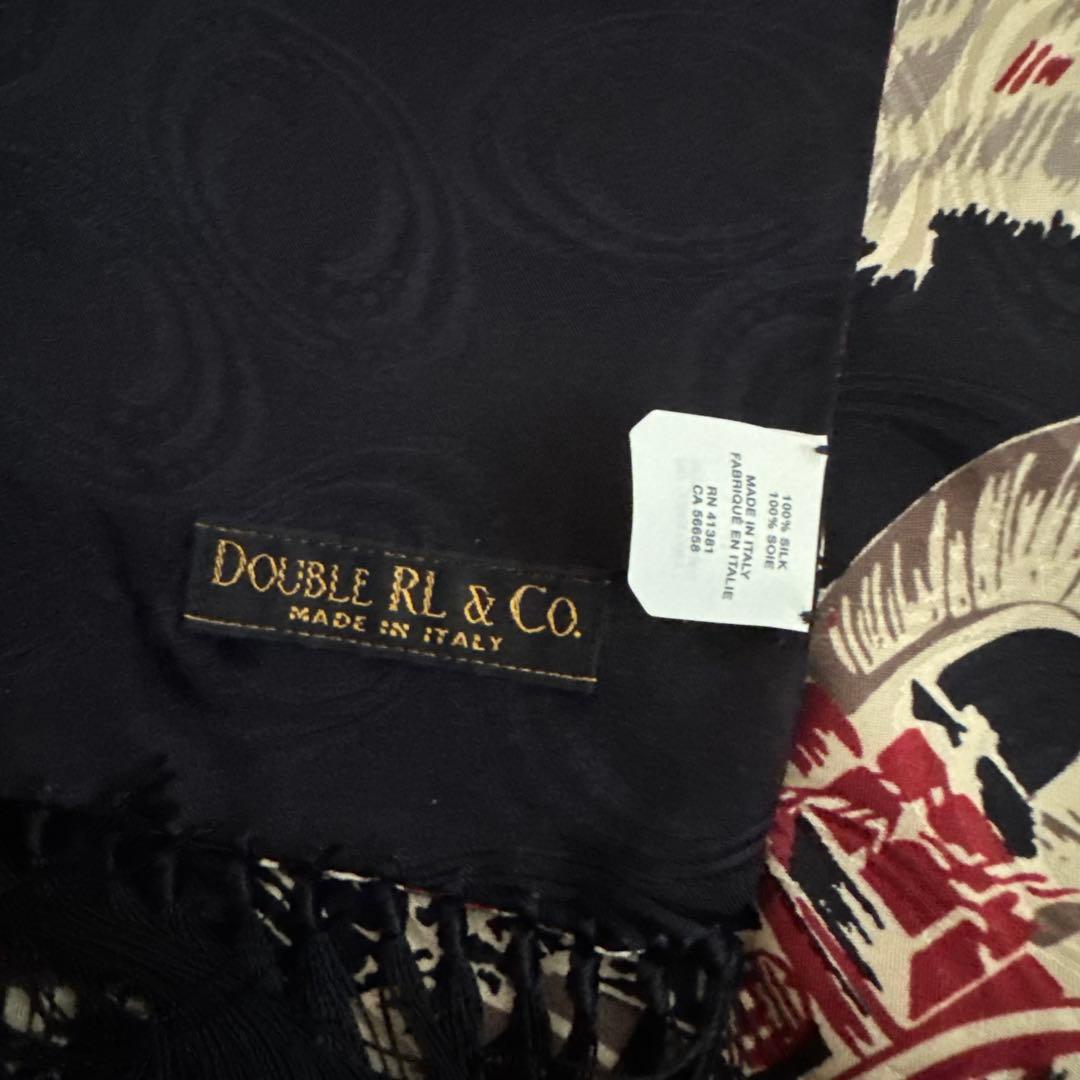 ダブルアールエル　イタリア製　シルク　スカーフ