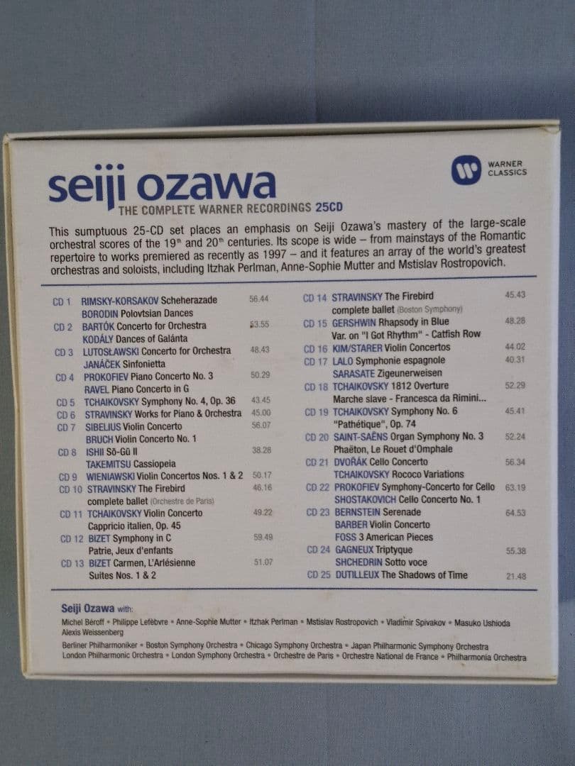 【CD25枚】小澤征爾／ワーナー録音全集