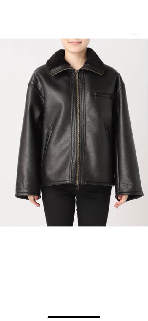 フェイクレザーボアブルゾン　ジャーナルスタンダード