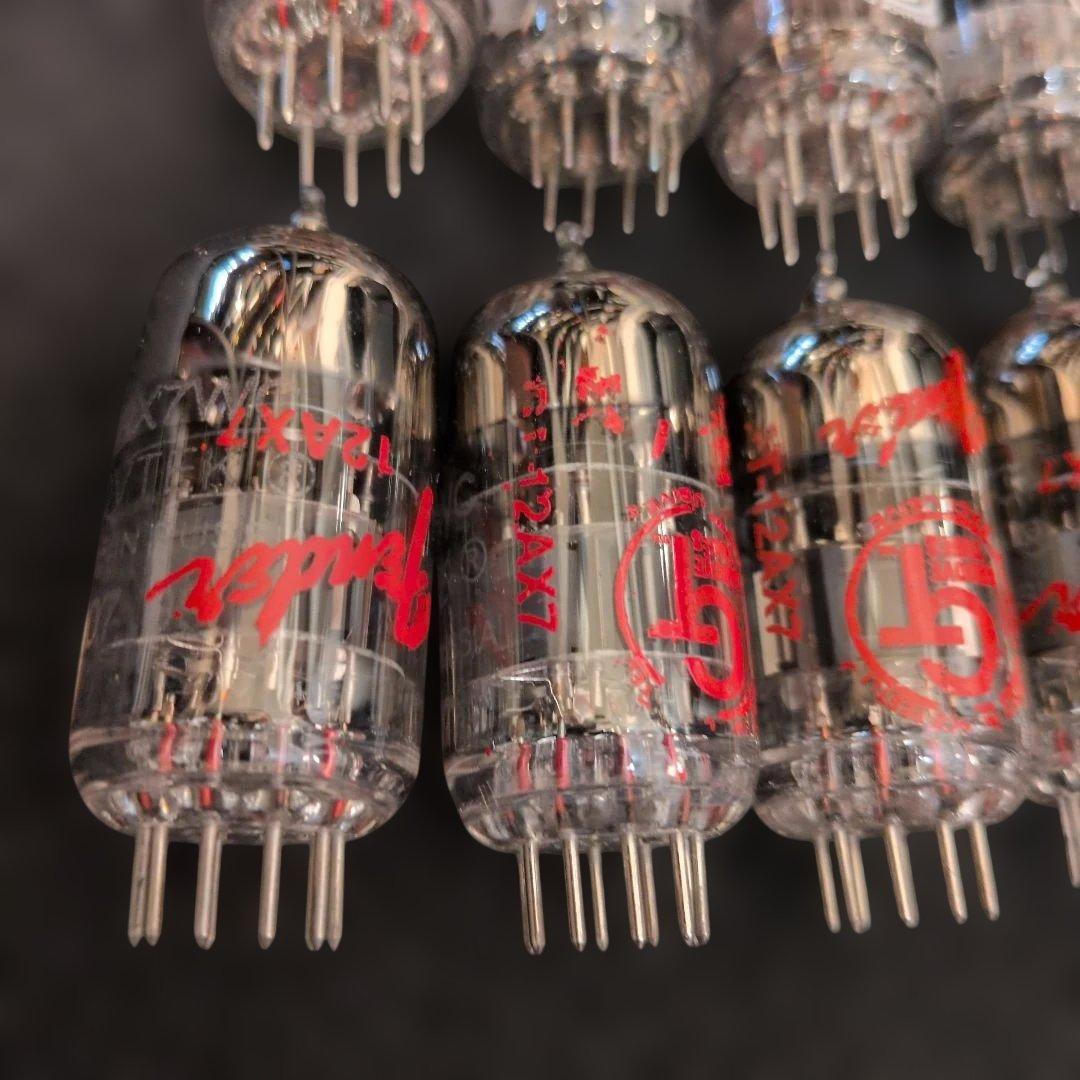 Fenderロゴ 12AX7 12AT7 中古真空管 10本セット