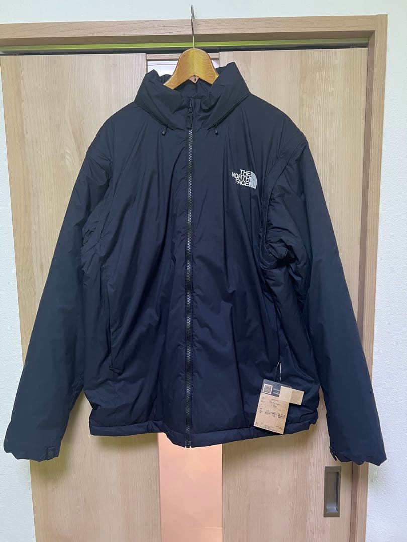 新品未使用タグ付き中綿 ジップインサニーヌックジャケットメン2XLブラック