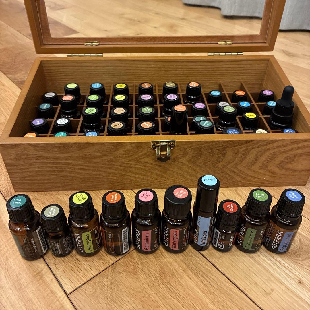 dōTERRA エッセンシャルオイル50本+収納ボックス 50本用