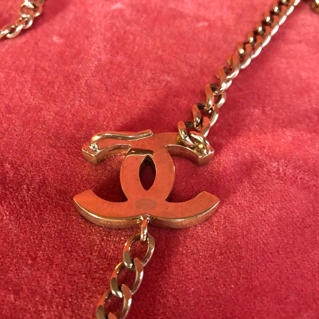 CHANEL vigntage チェーンベルト ココマーク ロゴ 箱付き