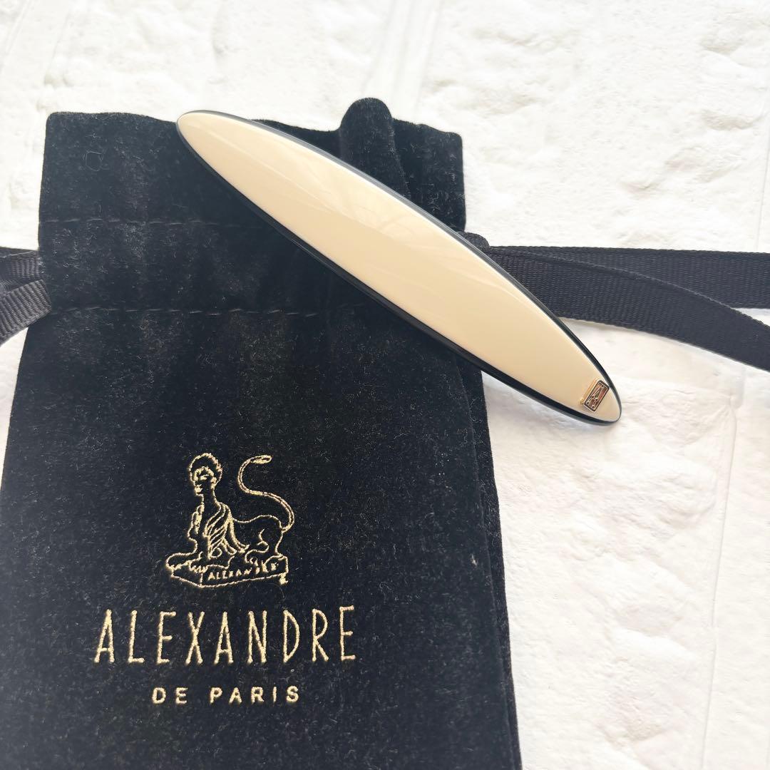 アレクサンドル ドゥ パリ バレッタ AA7-18072-02 ベージュ 7cm