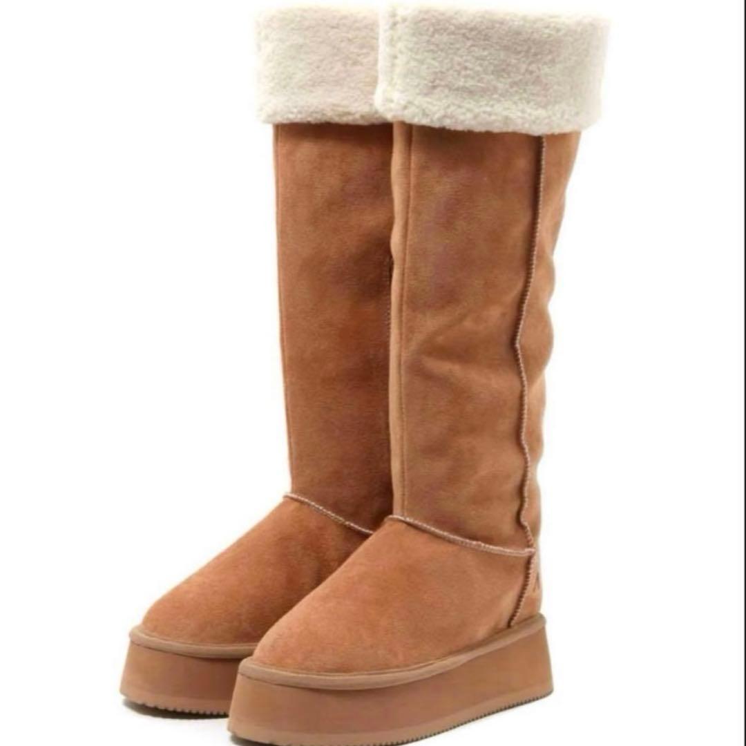 アンドマリー　ブーツ　茶色