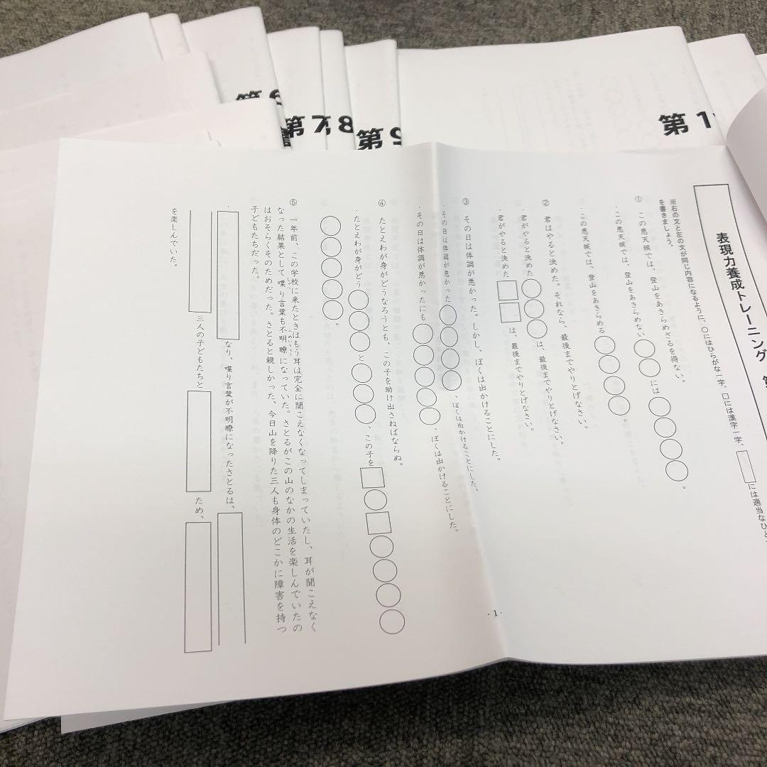 早稲田アカデミー　６年　公立中高一貫コース　土曜特講表現力養成講座　全１５回