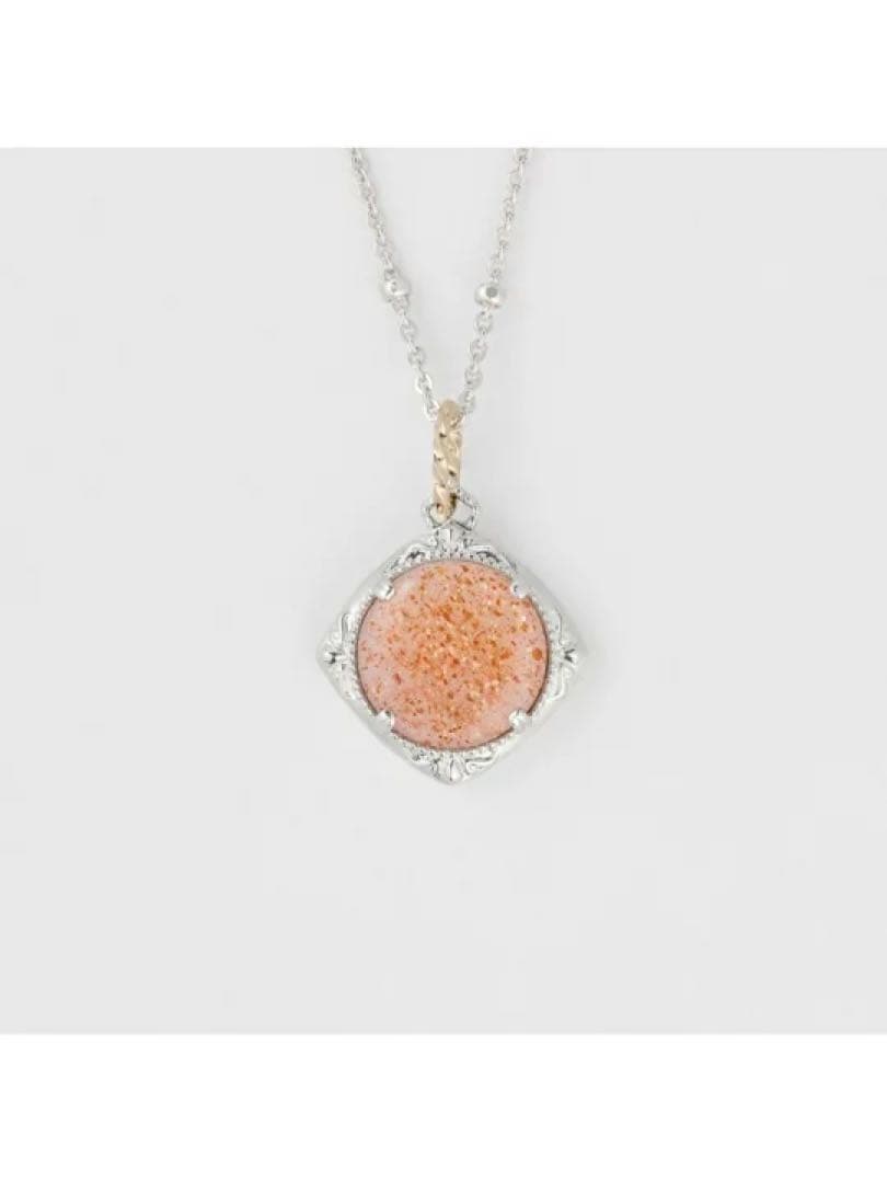 シ*ー様 美品 agete シルバー／K10サンストーンチャーム 完売品