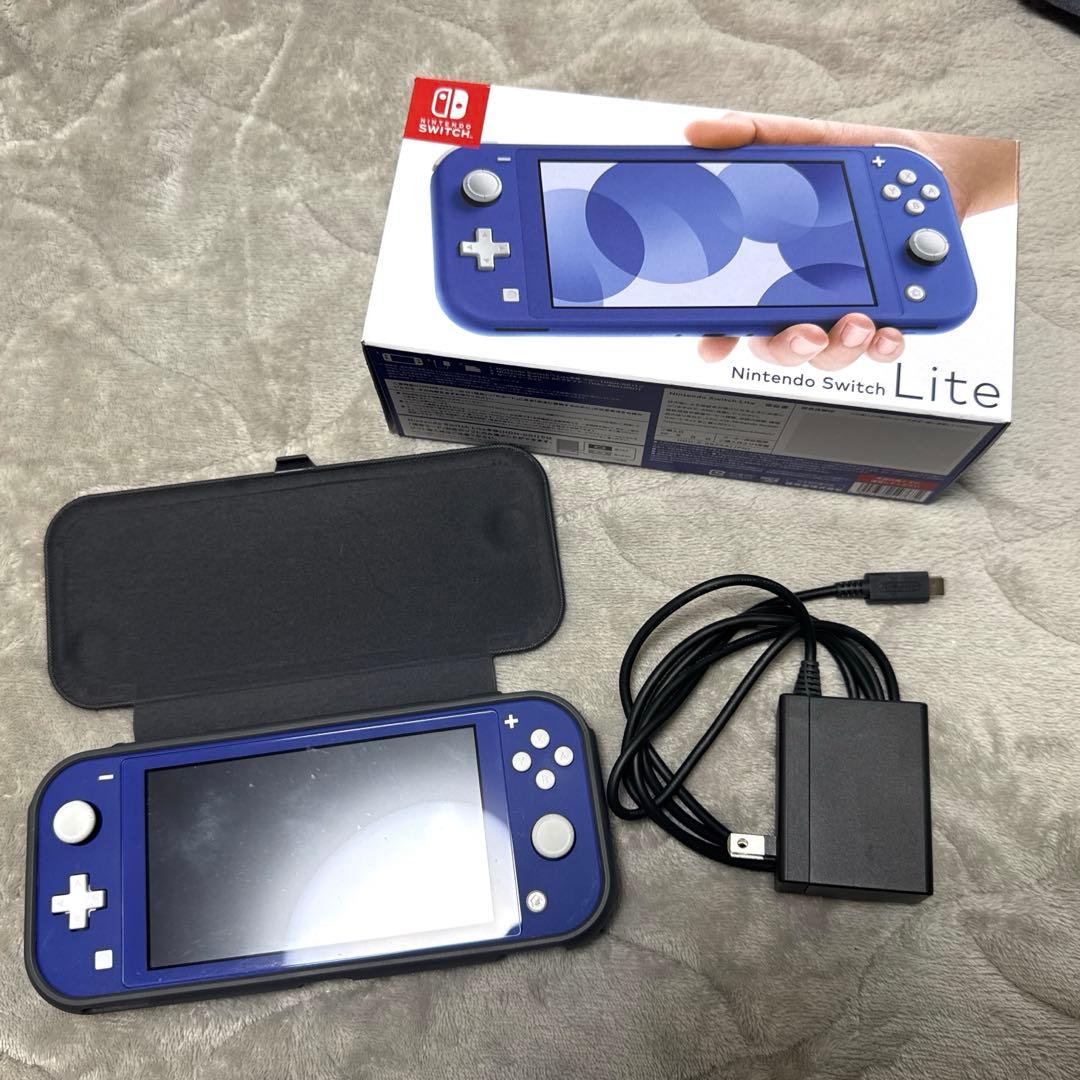 ミ*☆様 Nintendo Switch Lite ブルー 本体 ケース付・保証