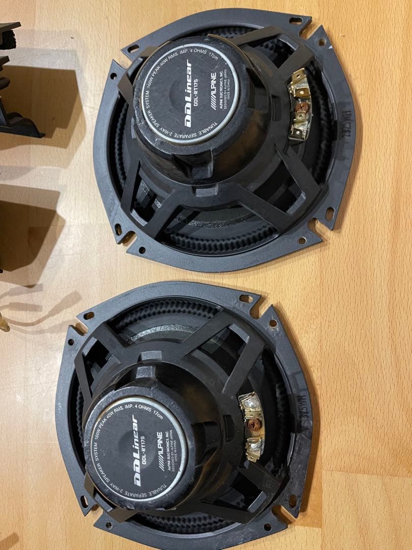 アルパイン スピーカー17cm DDL-RT17S ACR50Wに装着しました
