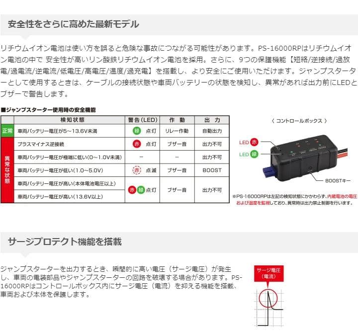 HITACHI Astemo　ジャンプスターター PS-16000RP