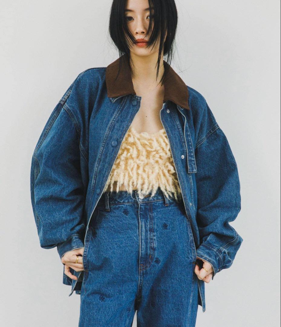 KBF 2WAY デニムブルゾン 【ライトブルー】