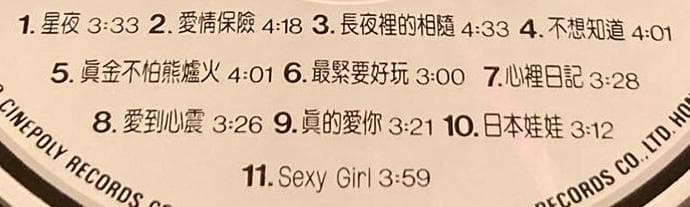 貴重美品廃盤CD－許冠傑サミュエルホイ・1989年「最緊要好玩」Cinepoly