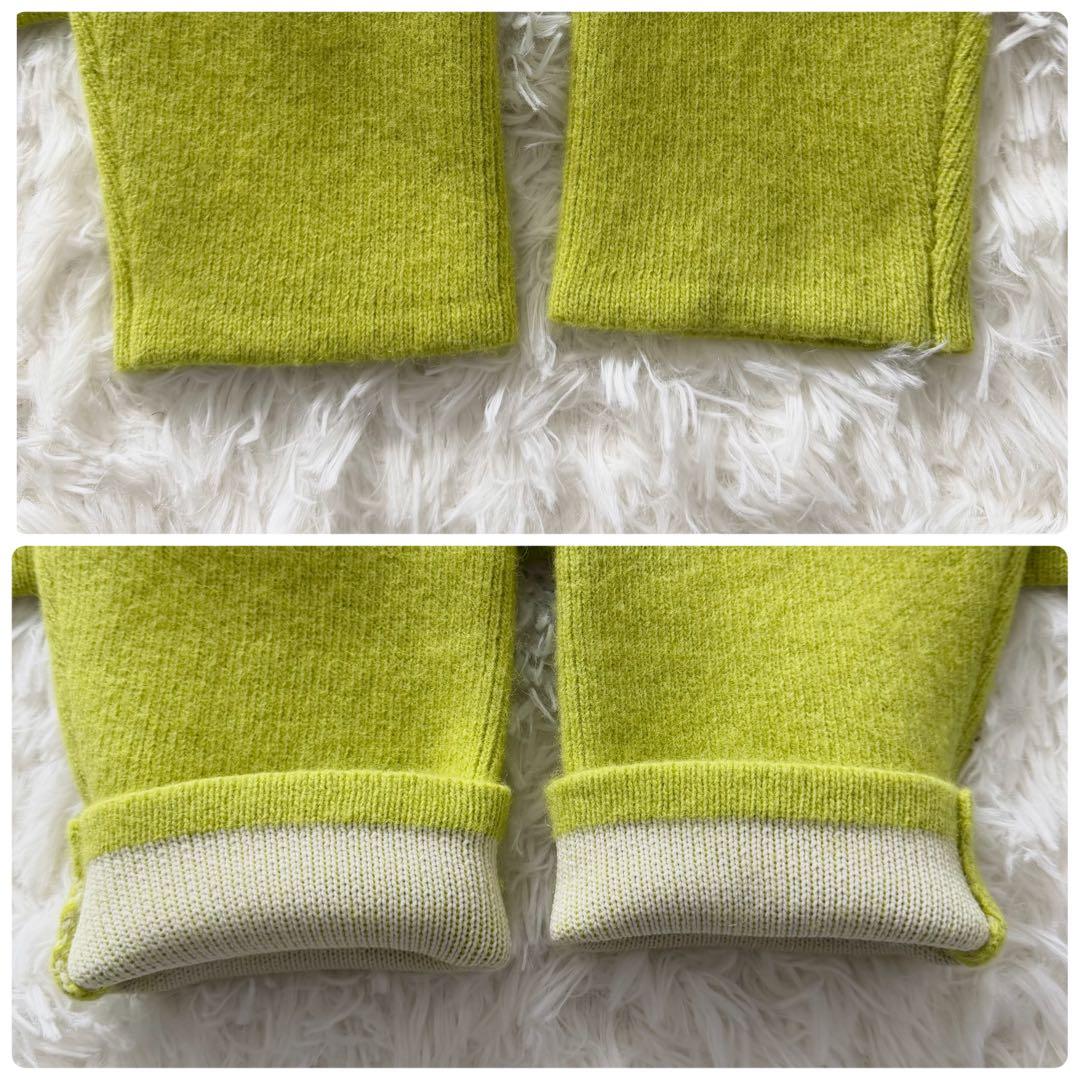 ELENDEEK ラクーンミックス ダブルカーディガン F グリーン