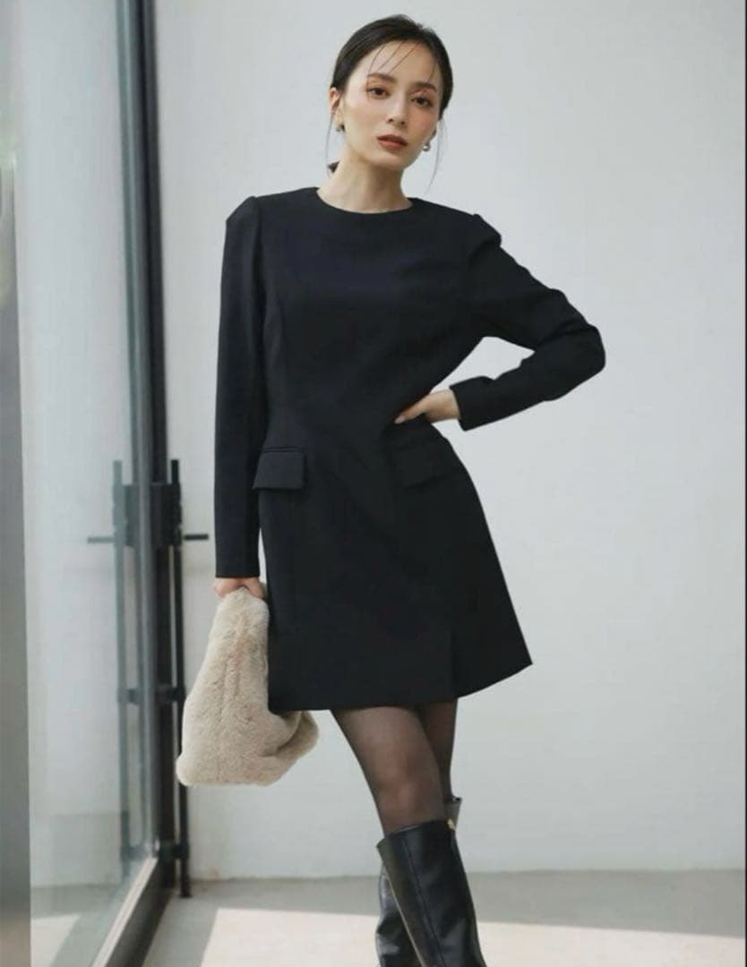 【新品】anuans パネルラインミニワンピース