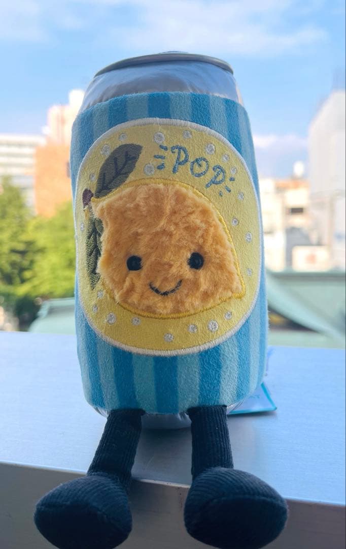 新作・ロンドン限定Jease Can of Pop サイダー缶ぬいぐるみ