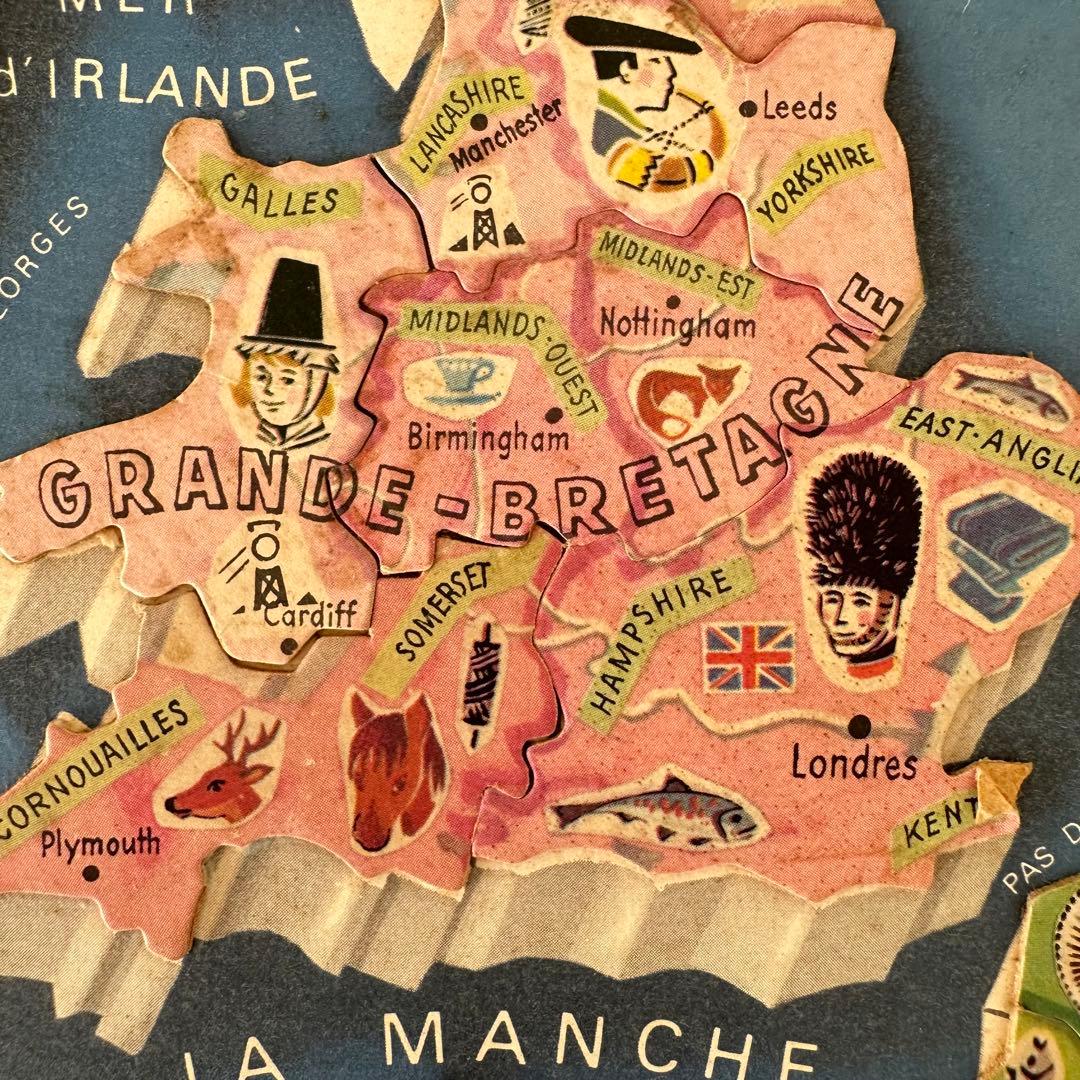 【超レア！】ヴィンテージ フランス Yoplait パズル ヨープレイ 蚤の市