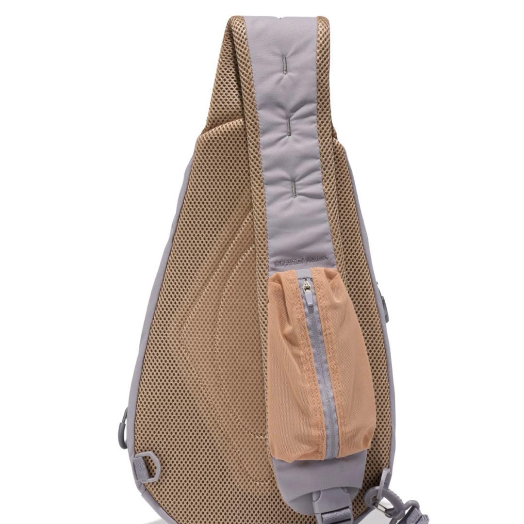 バッグ mschf RHOMBUS POCKET SLING BAG_BLUE GREY