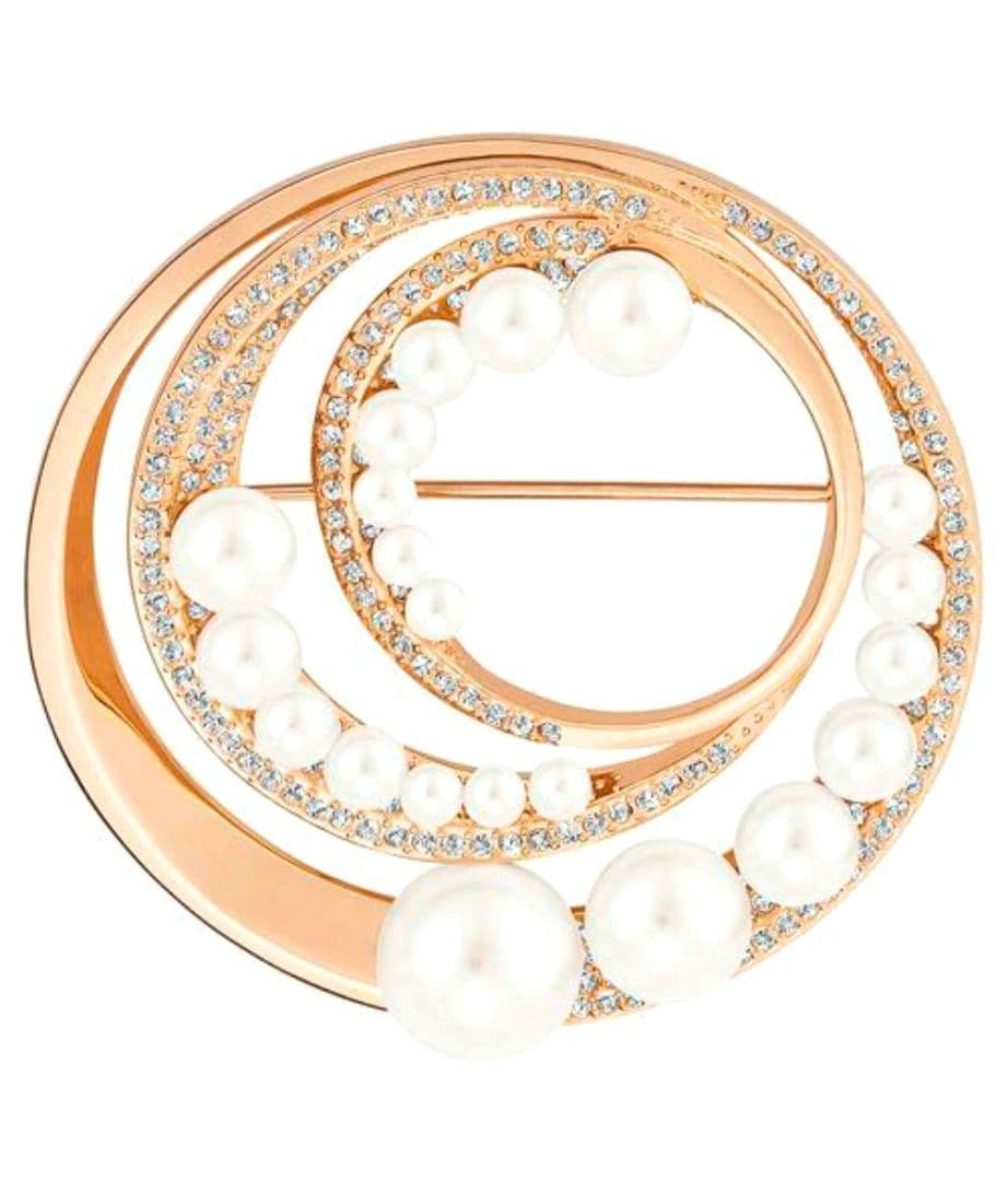 SWAROVSKI Fundamental パール ブローチ スワロフスキー