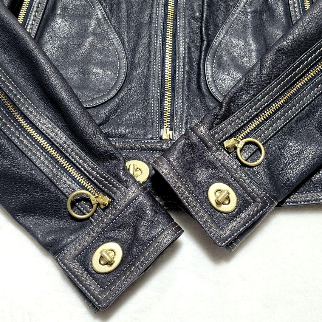 【こいあたまか】さん専用✨コーチ　レザージャケット 羊革 シングル ターンロック