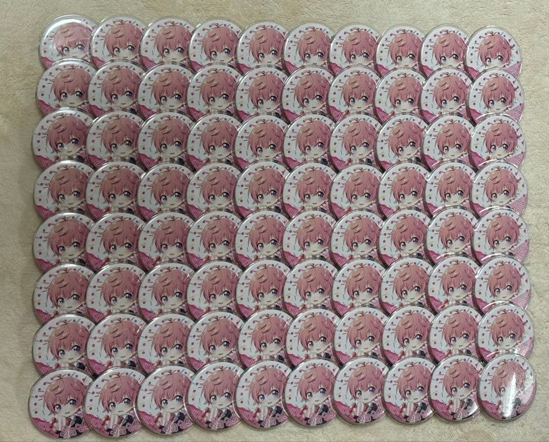 すとぷり　缶バッジまとめ売り　さとみくん80個