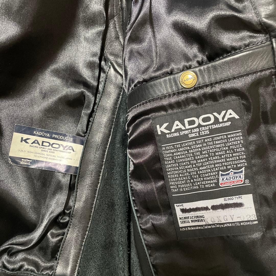 【L】KADOYA カドヤ　レザーベスト　メンズ Gベスト