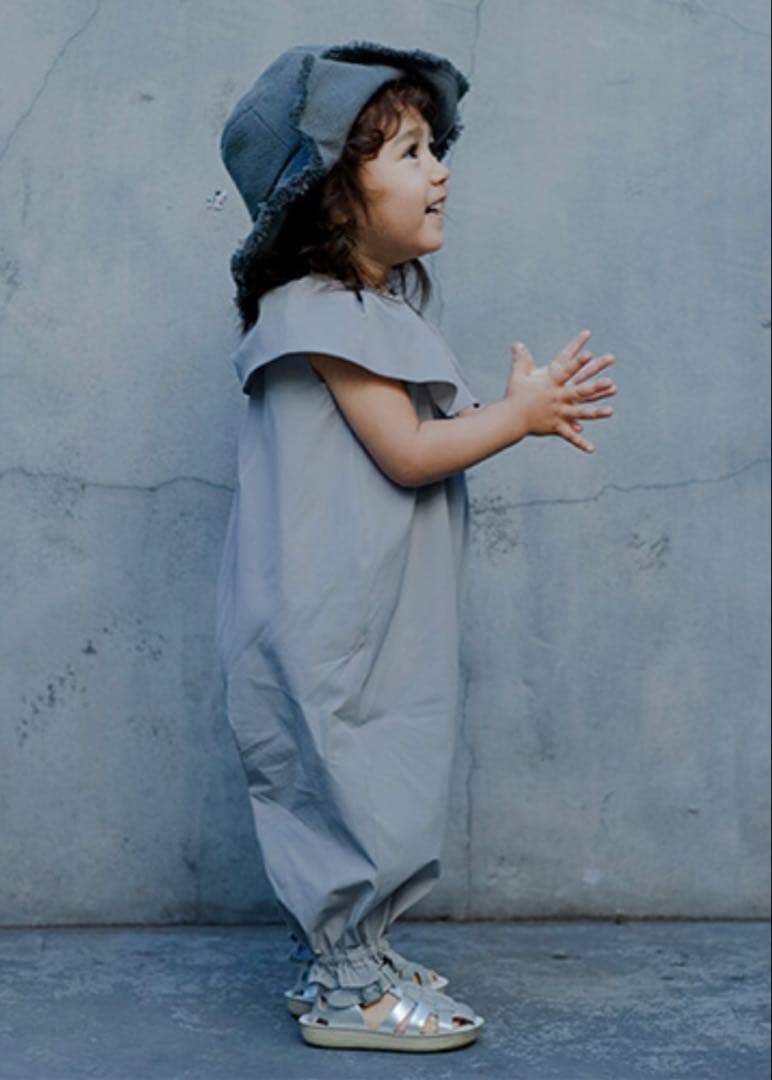 マールマール　プレイウェア　80 グレー　MARLMARL カバーオール　虫除け