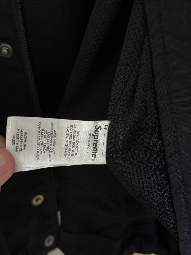 Supreme ブラック ナイロンジャケット　Sサイズ 2025fw