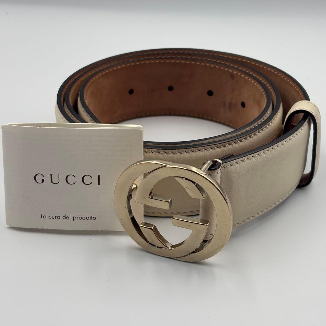 ❣️最終値下げ❣️GUCCI グッチ インターロッキングG バックル ベルト レザー