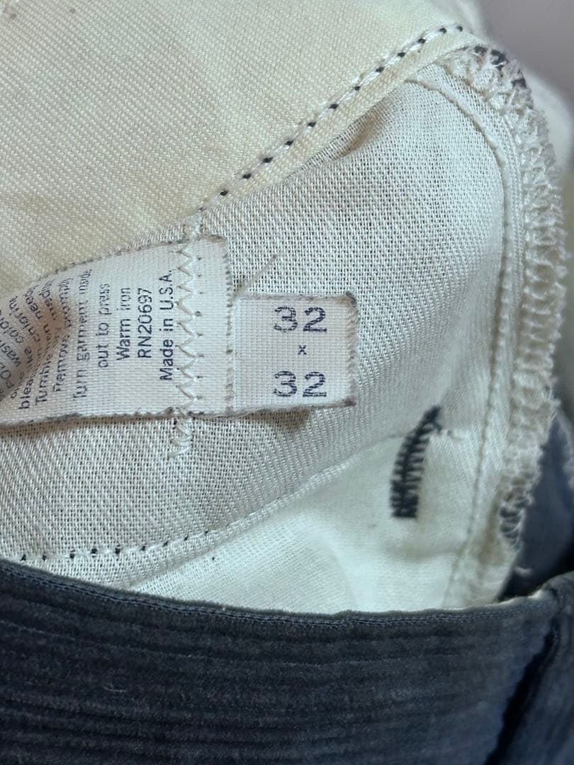 80s Dickies チビタグ コーデュロイ　ネイビー W32L32 USA製