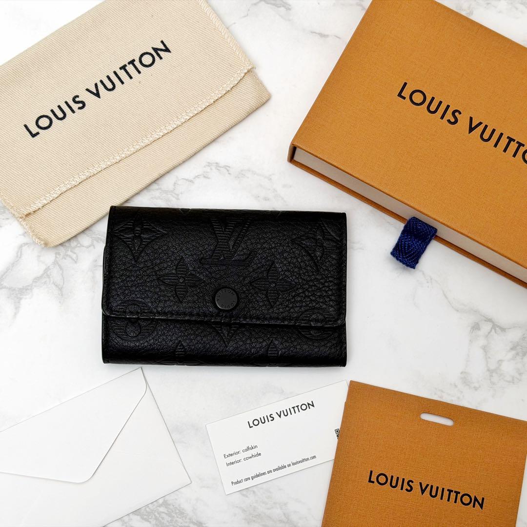 ルイヴィトン キーケース ミュルティクレ 6 モノグラム・シャドウ 現行品 黒