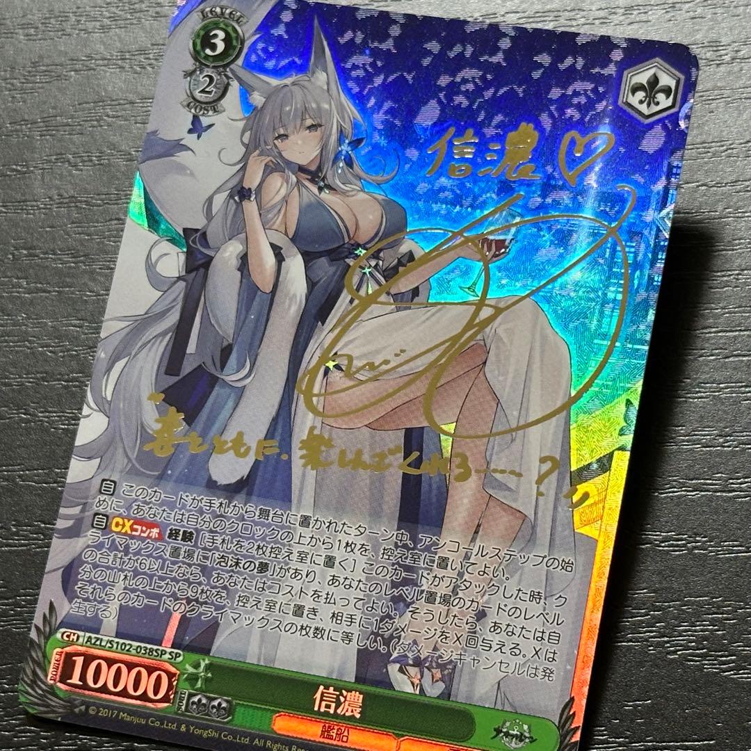 WS 信濃 sp サイン アズレン