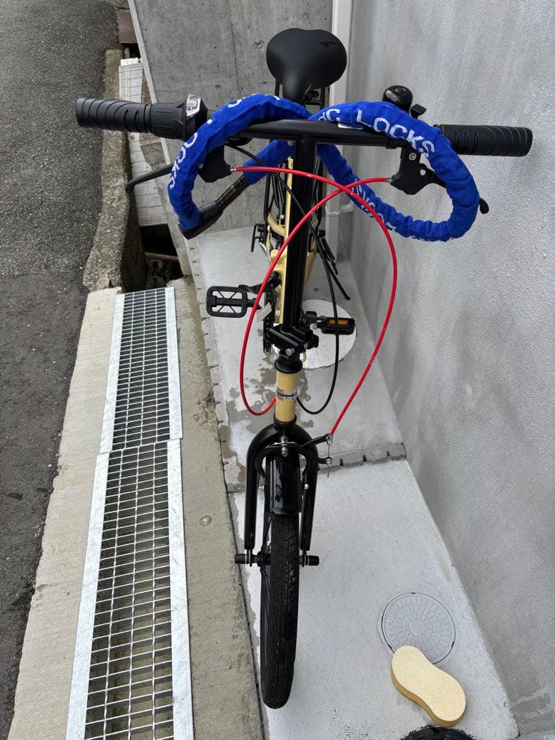 HUMMER 折りたたみ自転車 ベージュ