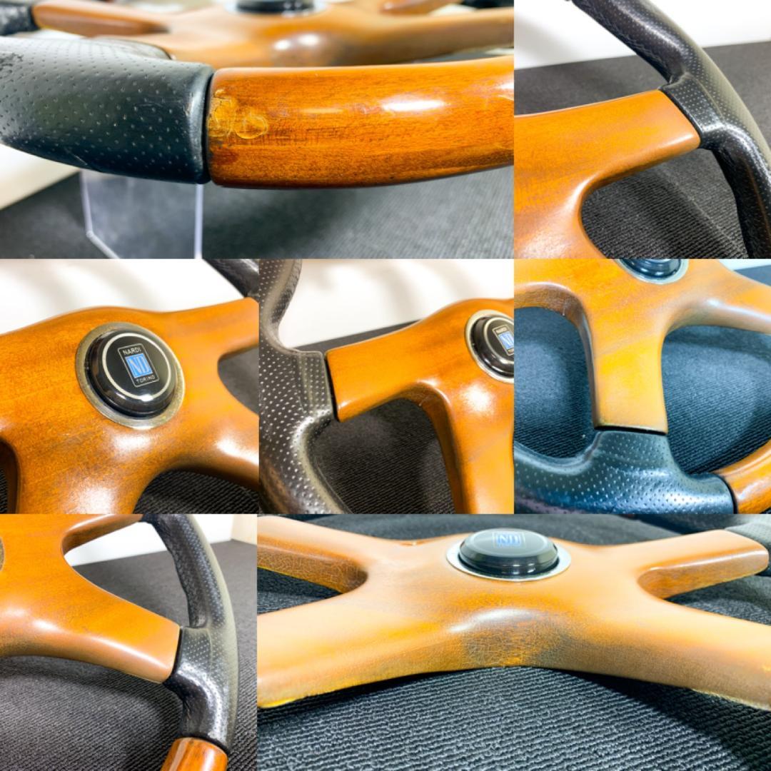 希少 ナルディ ガラ4 タイプ4 ウッド ザー コンビ ステアリング ホーン付き