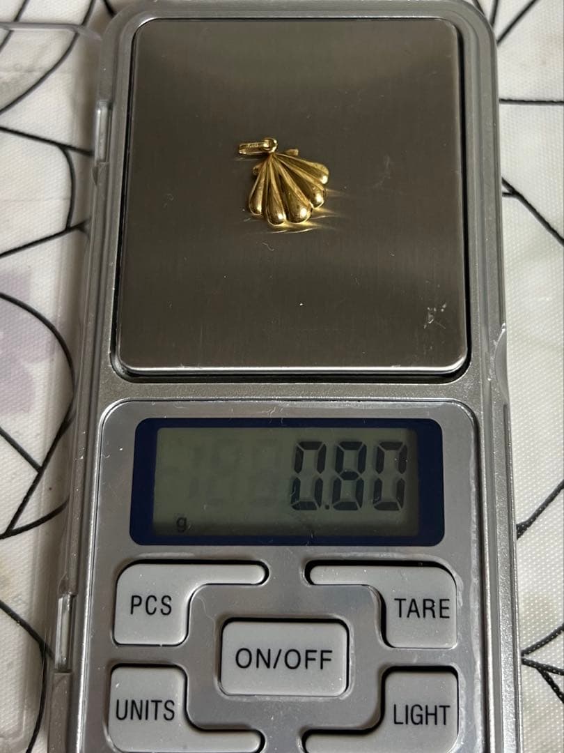18k YG貝殻　ペンダントトップ　0.8g