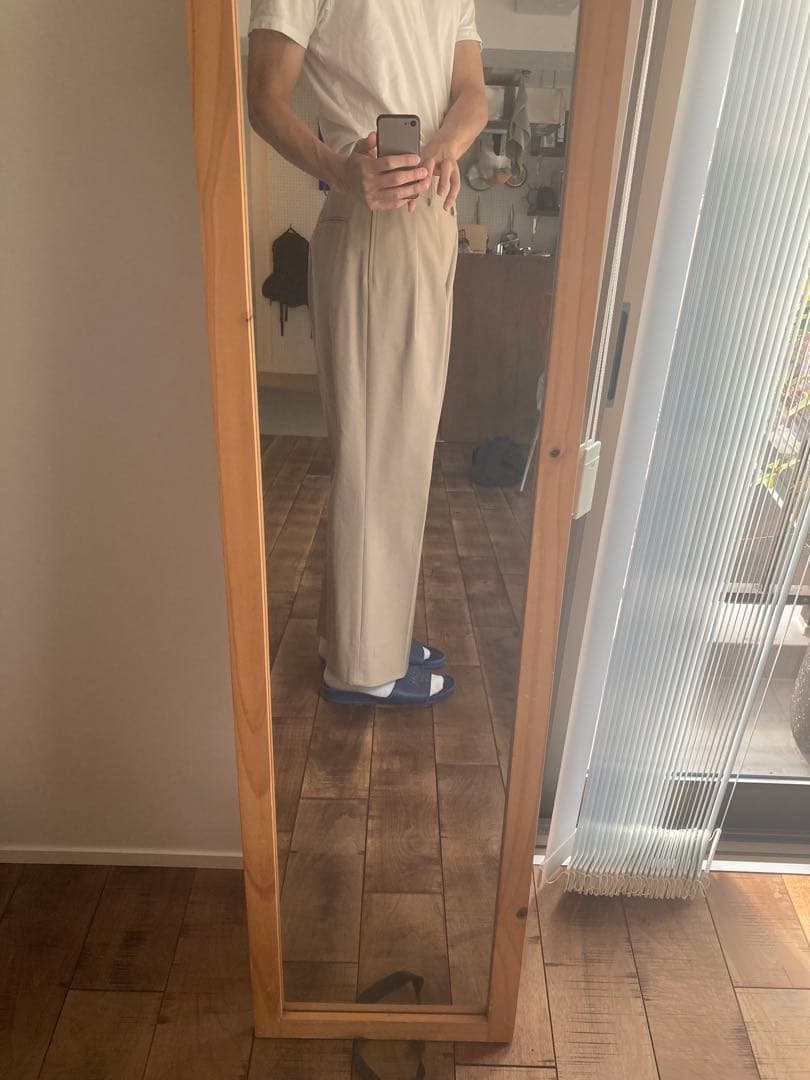 NEAT COTTON TWILL WIDE ベージュ サイズ48