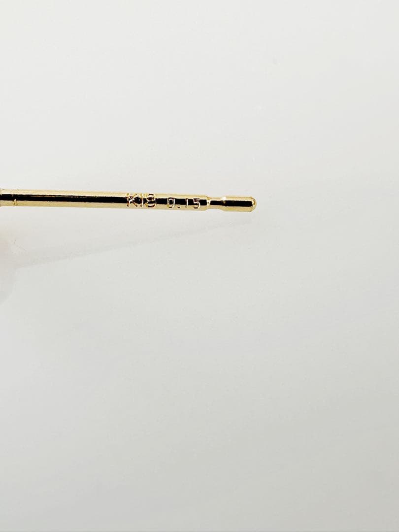 K18 天然 ダイヤ 0.15ct 片耳ピアス！①