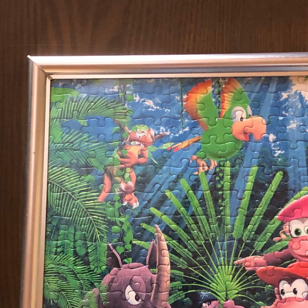 レア　ドンキーコング2 ジグソーパズル完成品　フレーム付き
