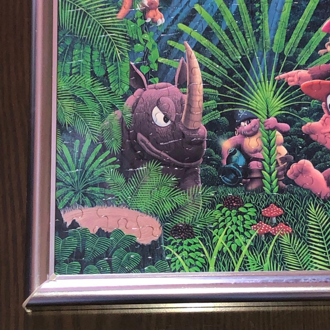 レア　ドンキーコング2 ジグソーパズル完成品　フレーム付き