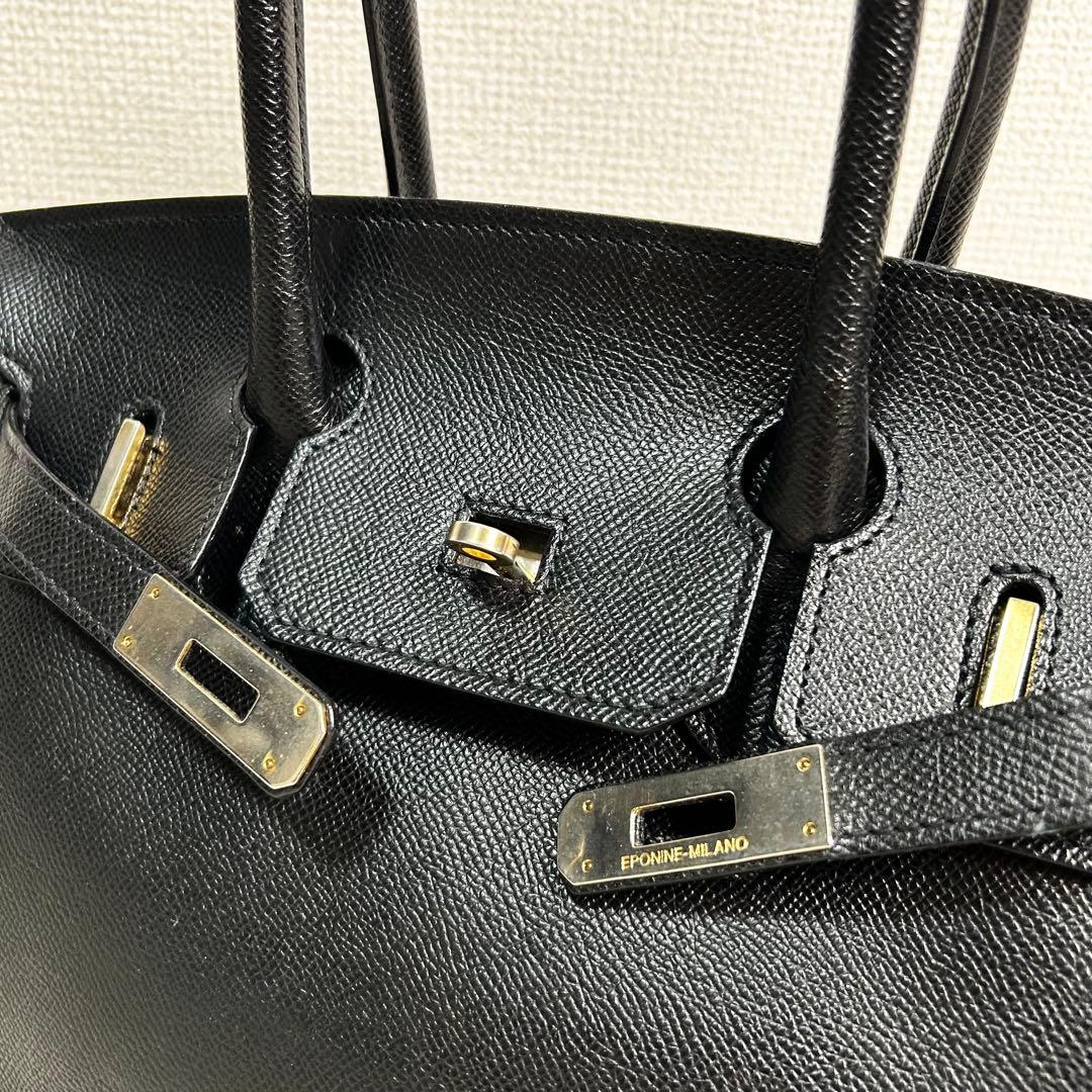 美品✨　EPONINE MILANO　ベルトデザイン　ハンドバッグ　Sサイズ