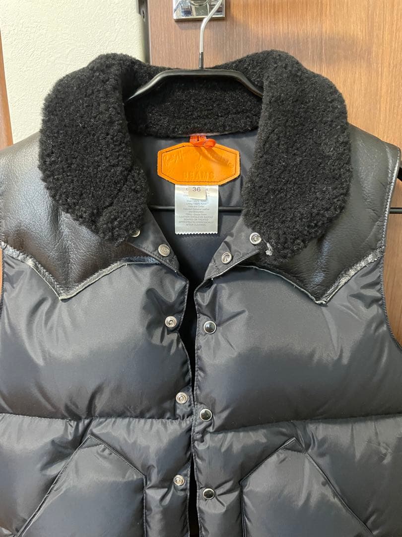 ロッキーマウンテン ビームス ダウンベスト ブラック 36