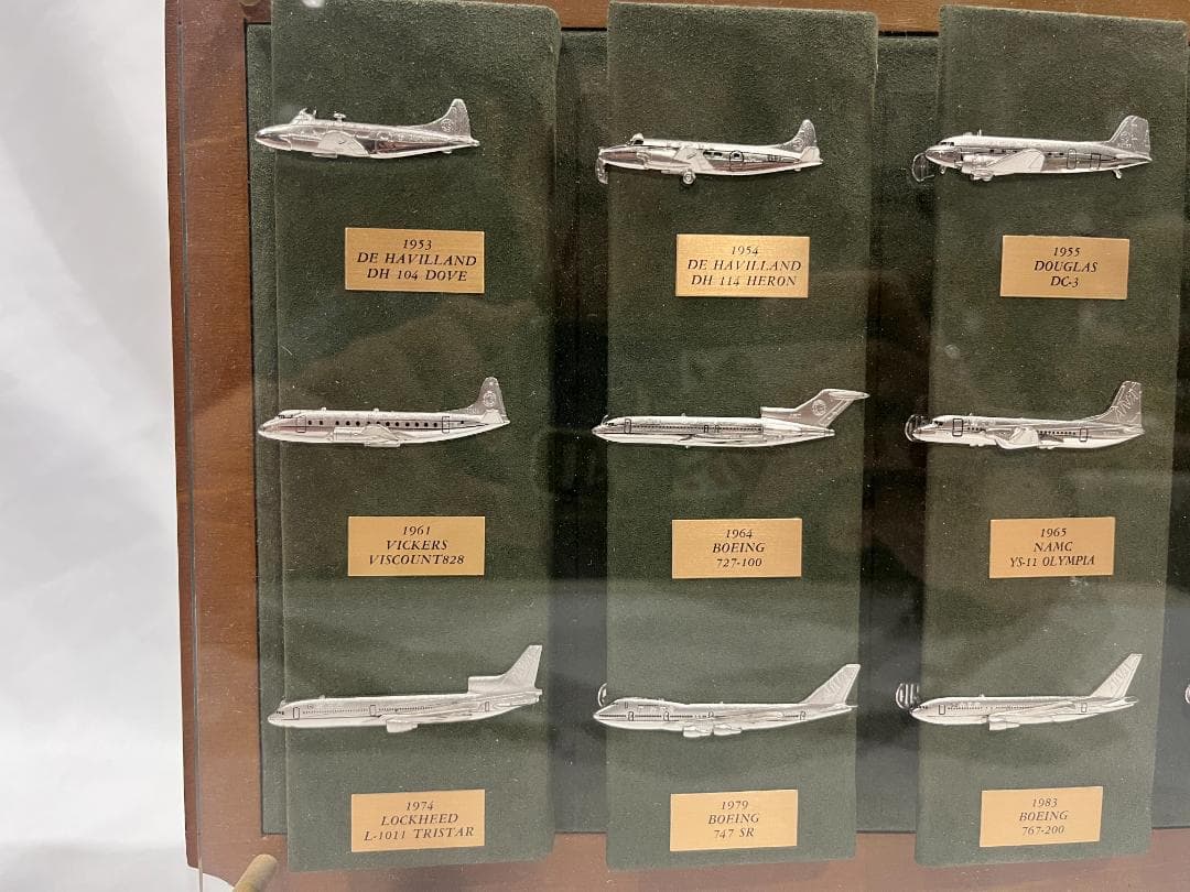 ANA 全日空商事 ネクタイピン15種類 旅客機 オリジナルコレクションケース付