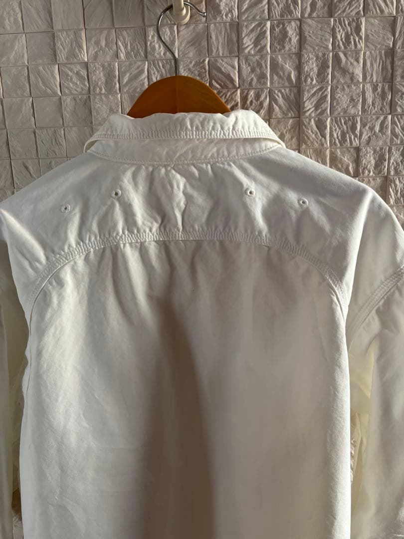 キャピタル KAPITAL コットンシャツ ホワイト ミリタリー ワークシャツ