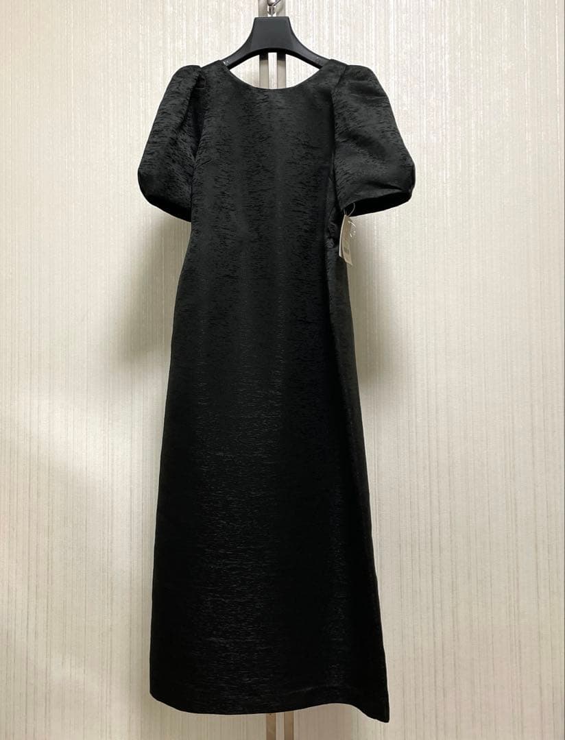 ワンピース LE'RURE Wavy frill bustier stripe dress