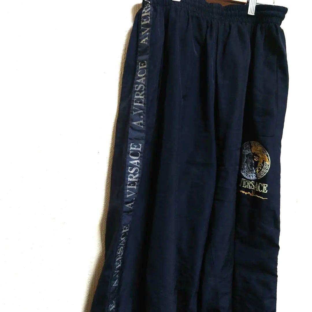 A.VERSACE ブラック ナイロンジャケット M　上下セット