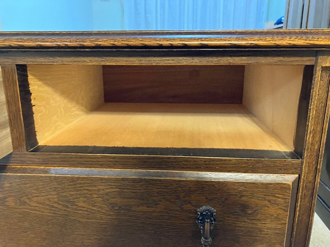 電*子様 MITSUKOSHIの高級家具Bruggeのオーク材 4段９杯チェスト