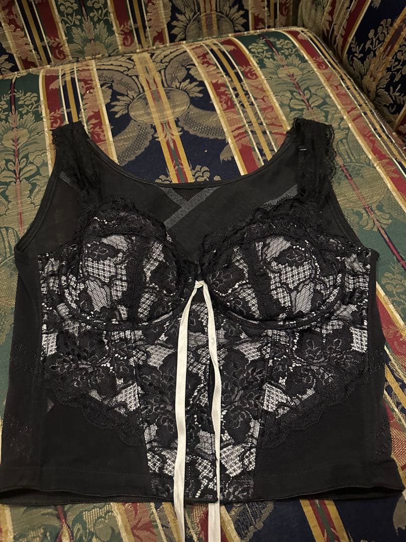 【超美品】グラントイーワンズ ララグラント ニッパービスチェ ブラック　D75