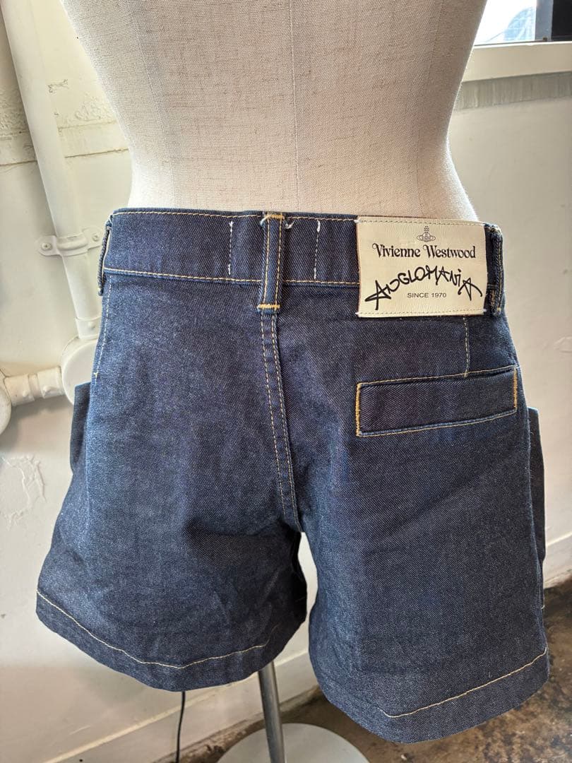 美品 アングロマニア デニム ショートパンツ 40
