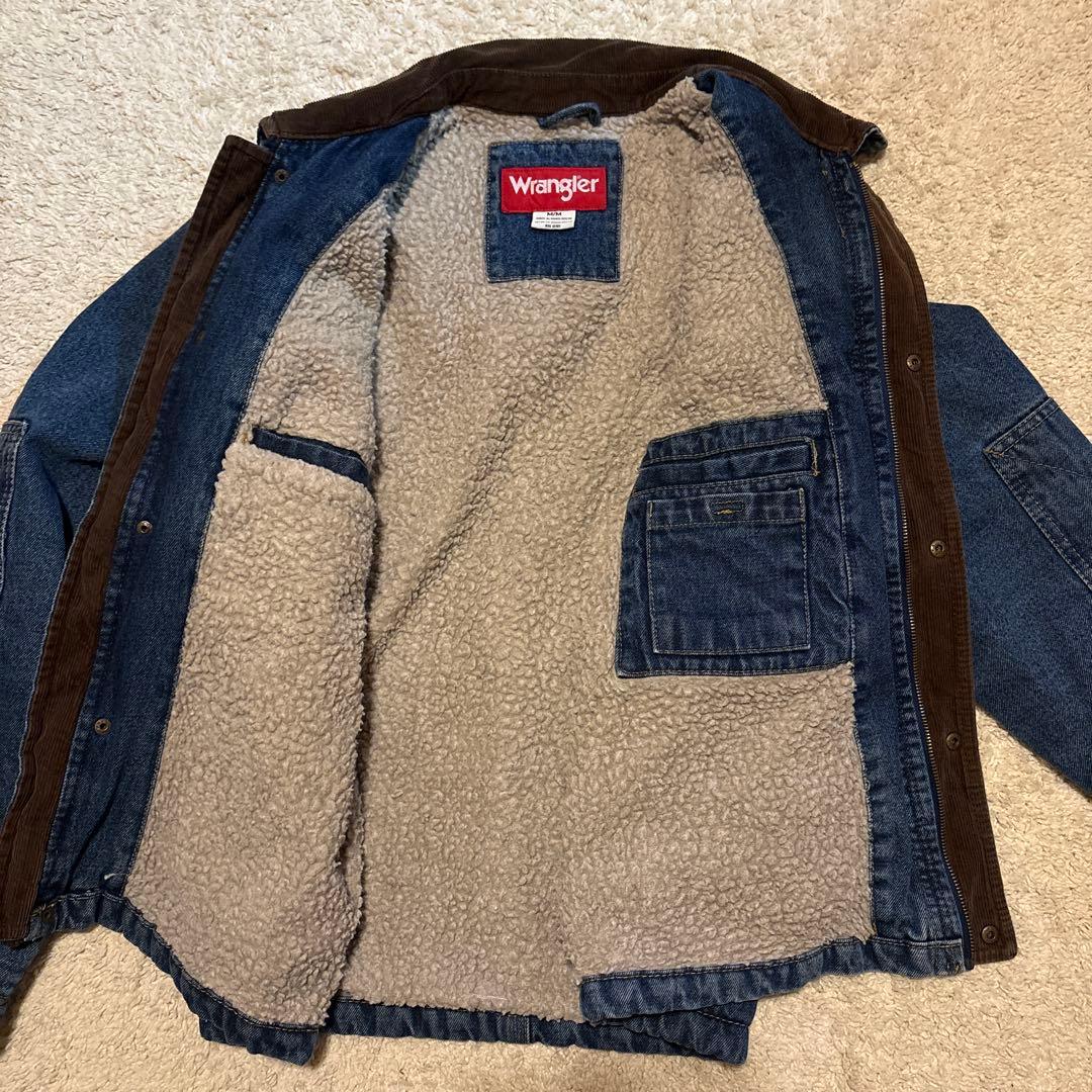 Wrangler デニムカバーオール Mサイズ　裏ボア