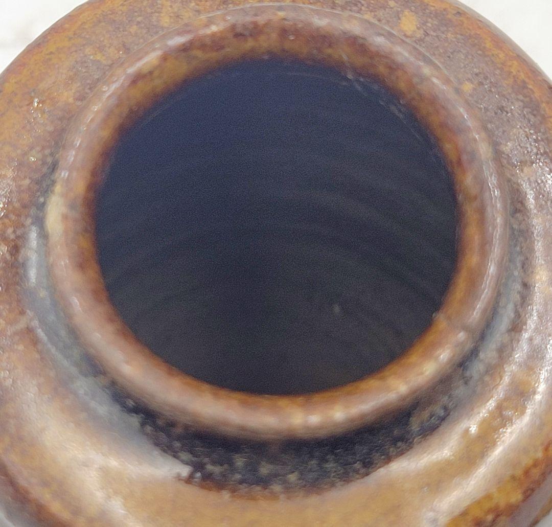 膳所焼　茶入れ　挽家　仕服　合わせ箱　時代物　茶道具　骨董品、美術品